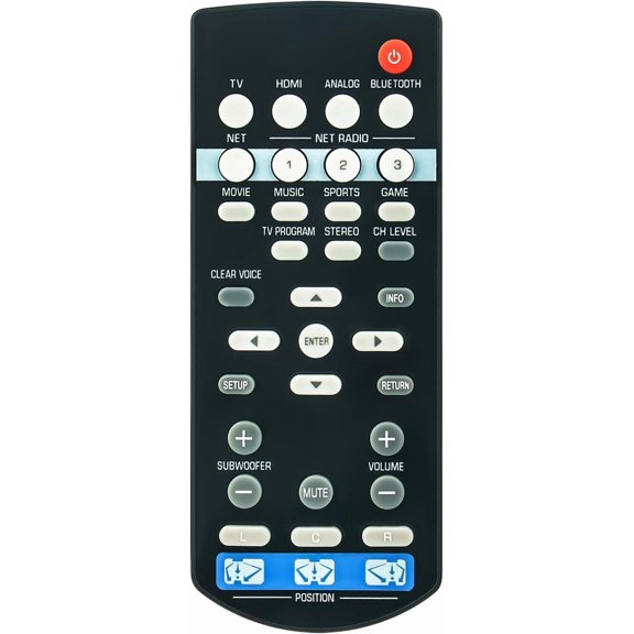 FSR86 Remote Control Commander fit for Yamaha Sound Bar SRT-1500 SRT-1500BL YSP-1600 YSP-1600BL