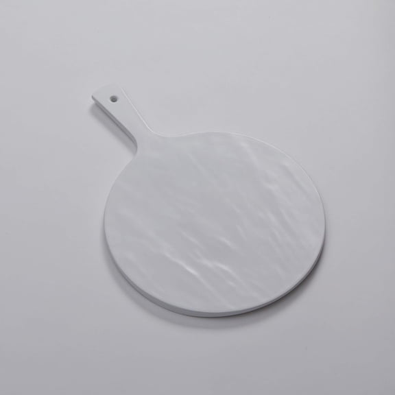 FSRW11 Melamine Serving Peel, Faux Slate, White, 12-Inch Diameter