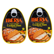 FSSTAM Boneless & Skinless Cooked Ham, Water Added Fully Cooked Ready To Eat Canned Meat, Easy Open Can, 16 Oz, 2 Packs(with Exclusive FSSTAM Booskie)