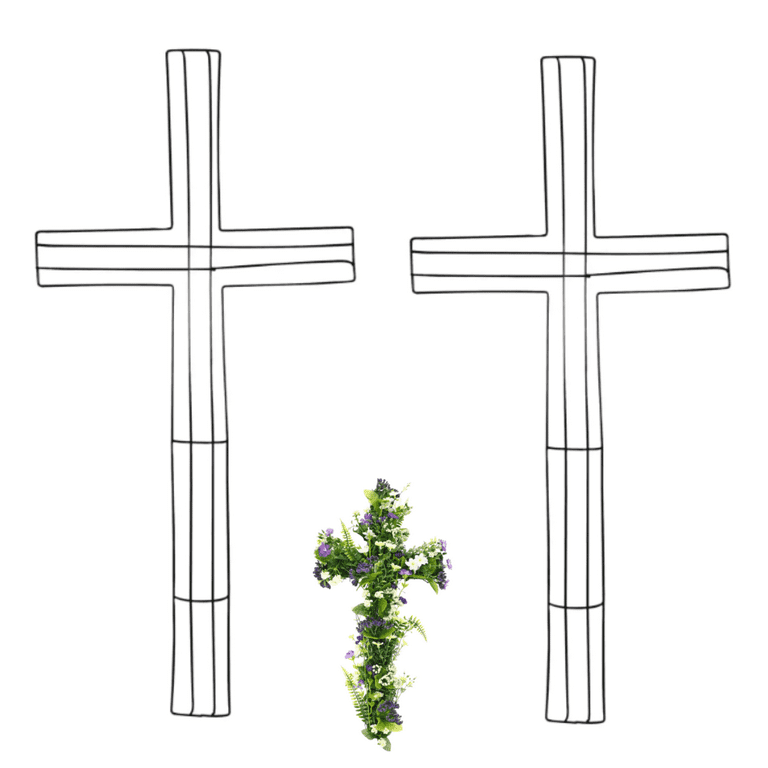 Wire cross wreath frames new arrivals