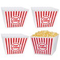 thumbnail image 1 of FSSTAM Plastic Open Top Large Square Popcorn Tubs, Reusable Red White Popcorn Containers for Movie Night Party, 4 Counts(with Exclusive FSSTAM Booskie), 1 of 5