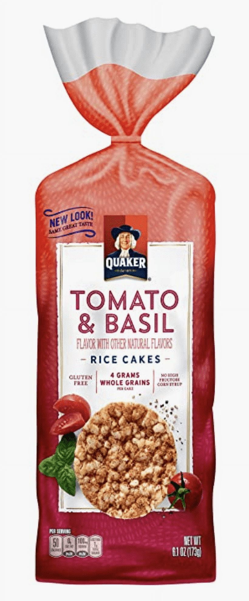 FSSTAM Quaker GlutenFree Tomato and Basil Rice Cake 14 count1 pack