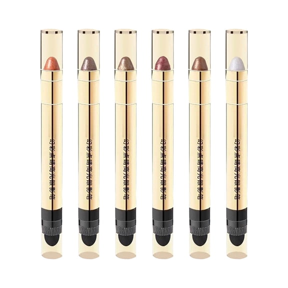 FSTDelivery 2-in-1 Double Head Eye Stick, Multifunctional Eye Highlighter and Brightener with Built-In Brush, Water-Resistant Long-Wearing Formula, Smooth Crease-Proof Texture for All-Day Wear