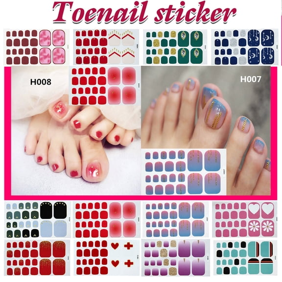 FSTDelivery 24Pcs Glitter Press on ToeNails for Women Girls,Square Short Fake Nail Full Cover Sparkly False Nails Acrylic Stick on Nails Shine Artificial Toe Nail for Daily Xmas Valentine Saint