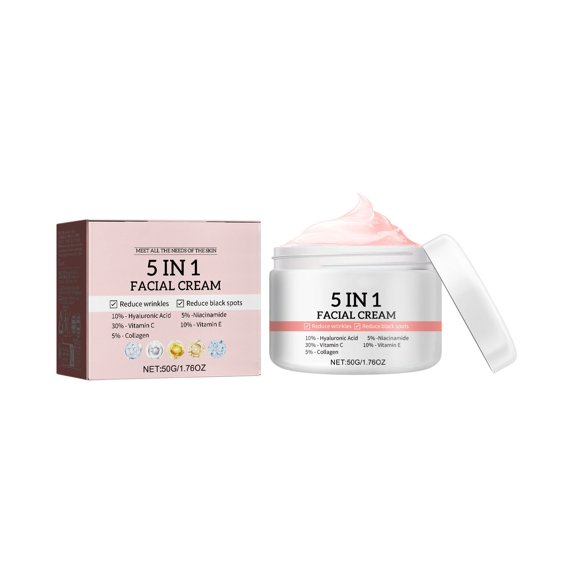 FSTDelivery Deals Up to 50% Off! 5 In 1 Compact Cream Compact Wrinkle Moisturizing Facial Skin -aging Cream Xmas Stocking Stuffers Christmas Gifts for Women