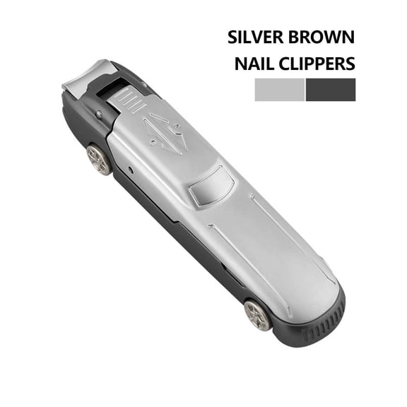 FSTDelivery Car Shaped Nail Clipper for Women Men, Metal Fingernail Clipper with Catcher - Fun & Durable Grooming Tool for Husband, Kids, Unique Christmas Birthday Gift, Stocking Stuffer