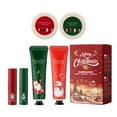 FSTDelivery Deals Up to 50% Off! Holiday Lip Balm Set with Hand Cream, Moisturizing Hand Lotion Gift Set Xmas Stocking Stuffers Christmas Gifts for Women