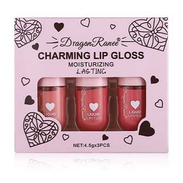 FSTDelivery Deals Up to 50% Off! Lip Glaze Mirror Water Glossy Lip Glaze Lip Gloss Lip Oil Moisturizing Cute Projectile Lip Gloss Three-piece Set 4.5MLx3 Christmas Gifts for Women