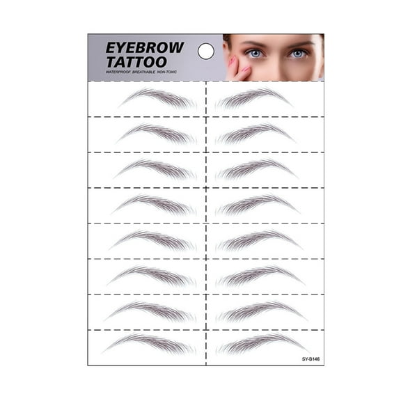 FSTDelivery Up to 50% Off! Yebrow Sticker Simulation Eyebrow Semi- Tattoos Eyebrow Christmas Gifts for Women