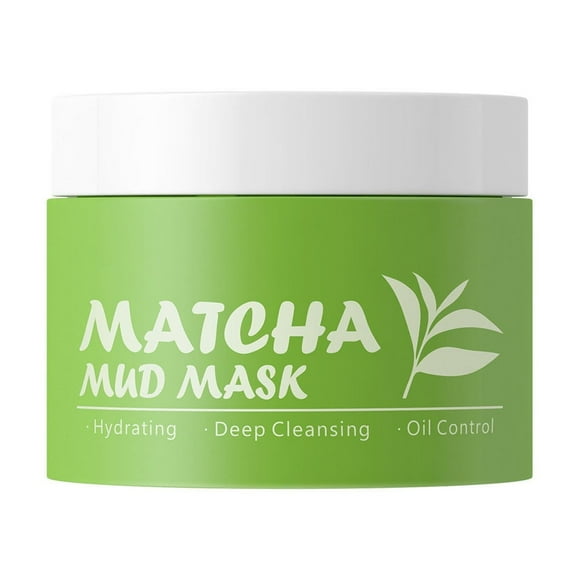 FSTDelivery Deep Pore Cleansing Mud Mask for Face and Body,Spa Quality Pore Reducer for Acne,Blackheads & Oily Skin,Natural Skincare for Women,Men,Tightens Skin for A Healthier Complexion (Matcha)