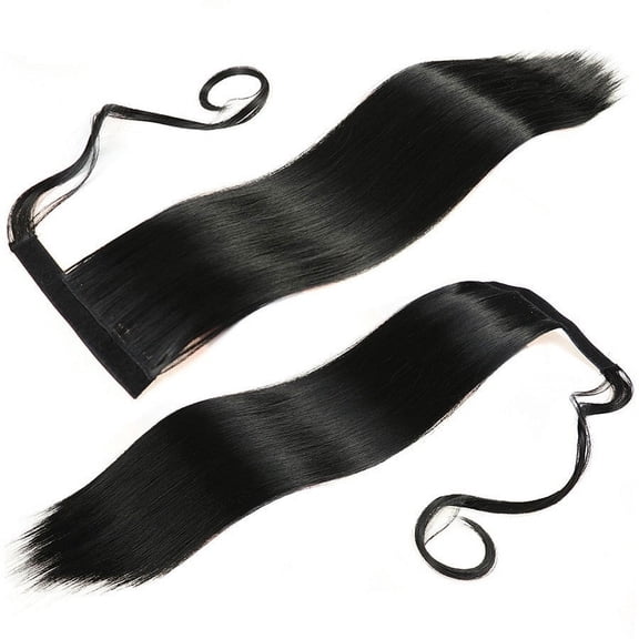 FSTDelivery Deep Wave Lace Front Wigs Human Hair, Europe And The United States Fashion Ponytail Wig Strap-on Ponytail Wig Female Long Straight Hair, Human Hair Wigs for Black White and Elderly Women