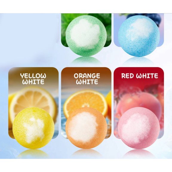 FSTDelivery Fragrant Bath Bombs for Women Men, Relaxing Bath Ball with Natural Ingredients, Moisturizing Bath Bombs for Stress Relief and Soft Skin, Aromatherapy Spa Bath Fizzies, 100g, Blue