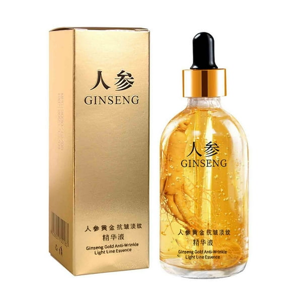 FSTDelivery Ginseng Polypeptide Anti-Ageing Essence, Ginseng Extract Anti Wrinkle Serum, Ginseng Serum, Ginseng Gold Korean Anti Aging Essential Oil Face Moisturizer Reduce Fine Lines, Clearance