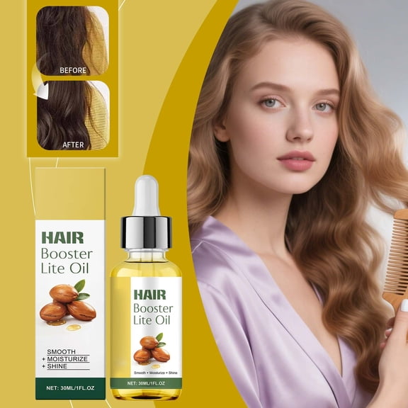 FSTDelivery Lightweight Hair Oil, Non-Greasy Moisturizing Serum for Women, Lightweight Formula to Moisturize and Smooth Frizzy Ends, for All Hair Types, Daily Use