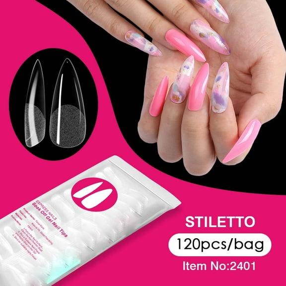 FSTDelivery Nail Stuff for Beginners, 120 Pieces Of Nail Art Traceless Nail Art Scratch Free Nail Art, DIY Nails at Home, Nail Supplies, Christmas Birthday Gifts for Women