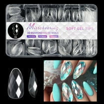 FSTDelivery Nail Stuff for Beginners, 140/120pcs Diamond Shaped Nail Nail Wearing Nail Irregular Nail Art Nail, DIY Nails at Home, Nail Supplies, Christmas Birthday Gifts for Women