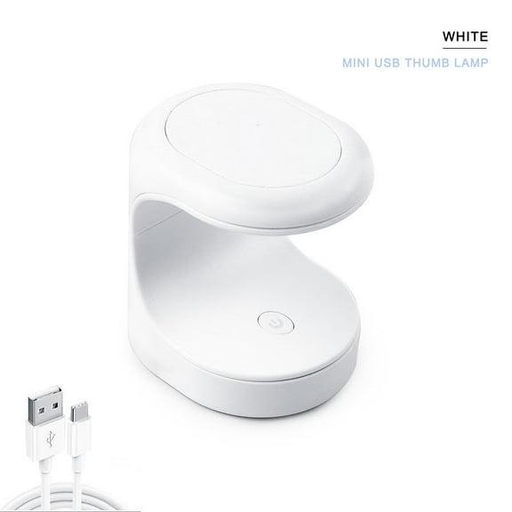 FSTDelivery Nail Stuff for Beginners, Mini Nail Piece Portable Phototherapy Lamp USB Nail Polish Baking Lamp, DIY Nails at Home, Nail Supplies, Christmas Birthday Gifts for Women