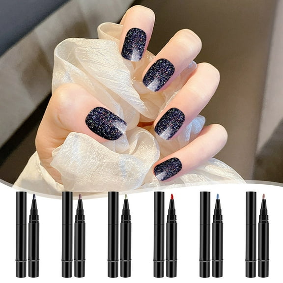 FSTDelivery Nail Stuff for Beginners, Step Gel Nail Polish Brush Pen DIY Nail Art Drawing Marker Pen Soak Ofef LED Nail Varnish Nail Tools 5ml, DIY Nails at Home, Christmas Birthday Gifts for Women