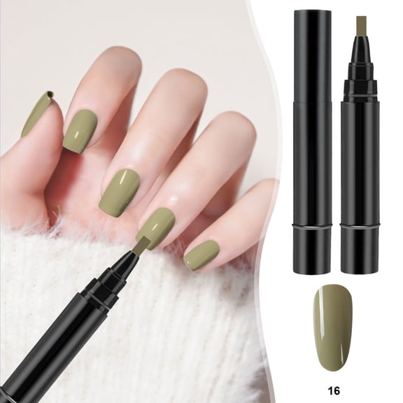 FSTDelivery Nail Stuff for Beginners, Step Gel Nail Polish Brush Pen DIY Nail Art Drawing Marker Pen Soak Ofef LED Nail Varnish Nail Tools 8ml, DIY Nails at Home, Christmas Birthday Gifts for Women