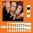 thumbnail image 1 of FSTDelivery Nail Stuff for Beginners, Leaves Orange Wearable Nail Art Nails, DIY Nails at Home, Nail Supplies, Christmas Birthday Gifts for Women, 1 of 9