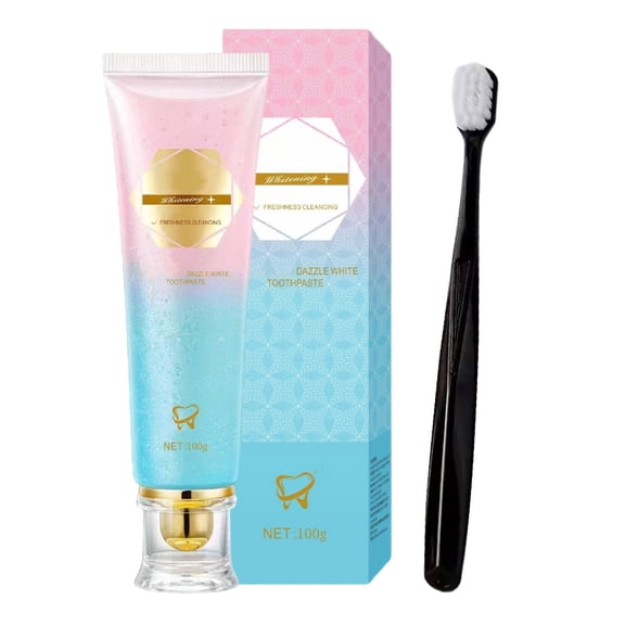 FSTDelivery Natural Baking Soda Oral Care Toothpaste, Gentle Deep Cleaning Reduces Tooth Discoloration Fine Rich Foam Spearmint Freshness for Daily Dental Use, 100g