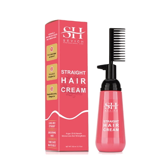 FSTDelivery Up to 50% Off! 3 Seconds Straightening Cream Hair Straightening Cream Curly Hair Straightening Cream Straight Comb Suitable For All Hair Types 150ml Christmas Gifts for Women