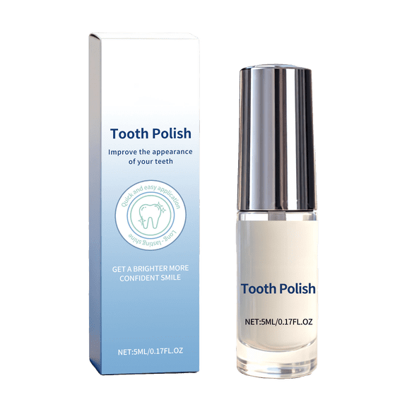 FSTDelivery Portable Teeth Brightening Paint, Instant Teeth Brightening Appearance Reduces Surface Stains Mint Fresh Gentle On Enamel for Sensitive Teeth Daily Use, 5ml