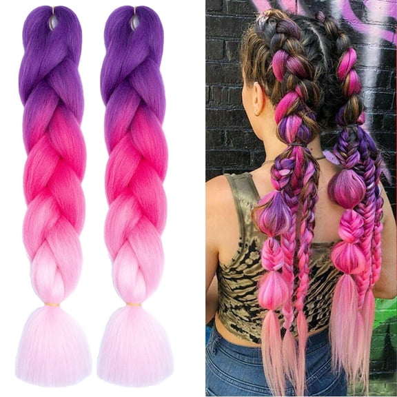 FSTDelivery Pre Stretched Braiding Hair 23In Color Gradation,Prestretched Braiding Hair Extensions Knotless,Professional Yaki Texture Festival Braids Crochet Twist Hairpiece for Daily Holiday