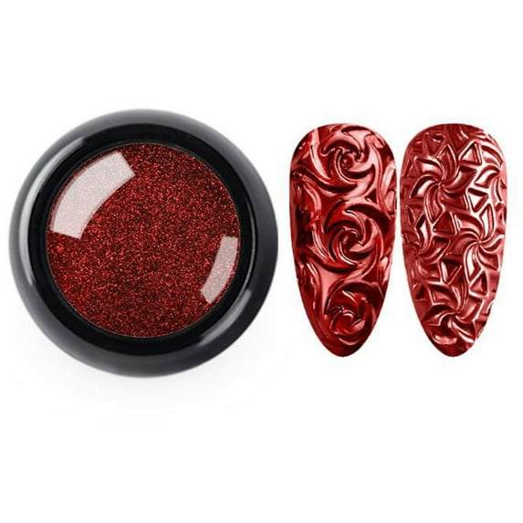 FSTDelivery Red Chrome Nail Powder, Mirror Effect Metallic Dust Holographic Glitter Glazed Manicure Decoration Reflective Pigment for Home DIY Salon Nail Art Decoration, Birthday Gifts for Women