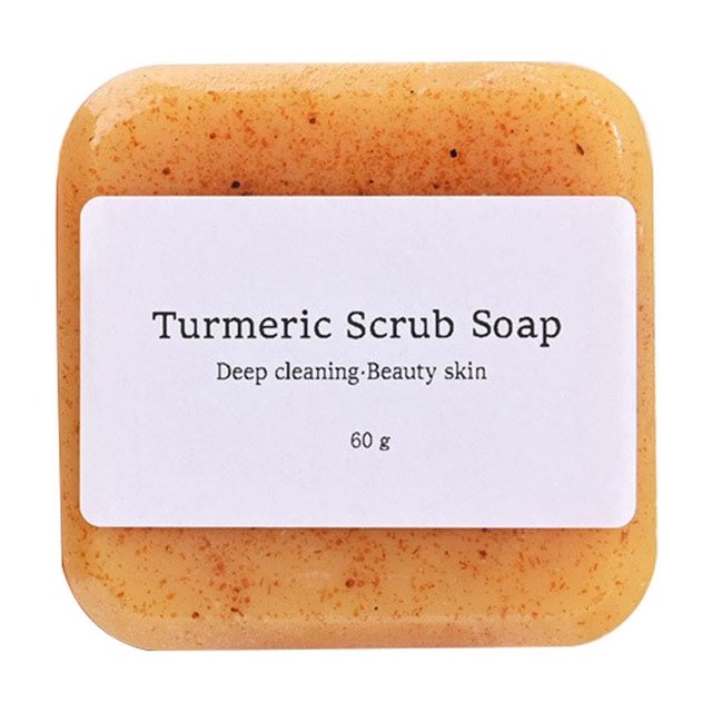 FSTDelivery Turmeric Scrub Soap Bar for Hyperpigmentation, Turmeric