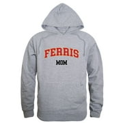 FSU Ferris State University Bulldogs Mom Fleece Hoodie Sweatshirts Heather Grey Small