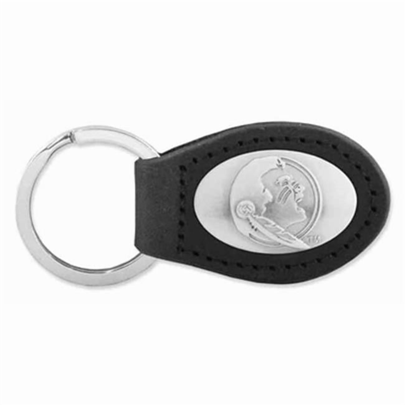 Key Ring Fsu FSU Leather Key Fob, Black - Walmart.com