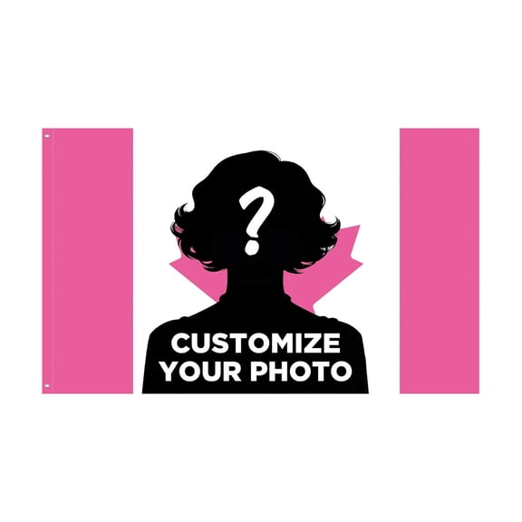 FSXDHPCSGFC Custom Canada With Picture Photo Logo Text Custom Canada Tapestry Banner For Competitions Party Bar Garden Festivals Dorm Indoor Outdoor Holiday Banner Flags on 5x8 Easter Garden Flag