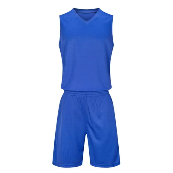 FSYBOA Boys Athletic Outfit Sets, Short Sleeve Fashion Summer 2 Piece T-shirts with Shorts Blue Size 6-7T