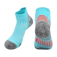thumbnail image 1 of FSYBOA Boys Athletic Socks, Breathable Ankle Length Non-Slip Stretch Kids Running Socks Sky Blue Size 5-16T, 1 of 5