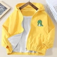 thumbnail image 1 of FSYBOA Boys Casual Jacket, Loose Fit Hooded Long Sleeve Warm Fall Outerwear Yellow Size 2-3T, 1 of 6