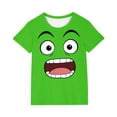 thumbnail image 1 of FSYBOA Boys Casual T-Shirts, Printed Summer Shorts Sleeves Cotton Kids Tees Green Size 3 T, 1 of 5