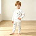 thumbnail image 1 of FSYBOA Boys Cotton Outfit Set Size 6, 2 Piece Soft Crew Neck Casual Tops and Pants White, 1 of 7