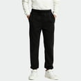 thumbnail image 1 of FSYBOA Boys Jogger Sweatpants, Elastic Waist Elastic Bottom Warm Relaxed Fit Fall Pants Black Size 8-9T, 1 of 6