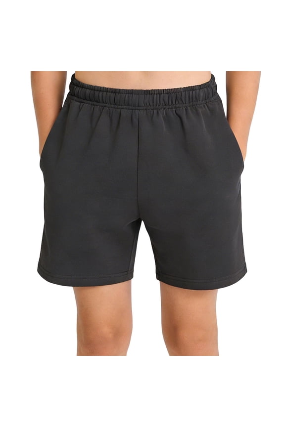 Boys Shorts, Fashion Above Knee Casual Elastic Wasit Kids Summer Shorts Gray Size 11-12T