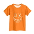 thumbnail image 1 of FSYBOA Boys T Shirts, Summer Casual Crew Neck Short Sleeve Kids Graphic Tees Orange Size 4-5 T, 1 of 5