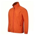 thumbnail image 1 of FSYBOA Boys Zip Up Jackets, Lightweight Windproof Casual Athletic Kids Fall Outerwear Orange Size 17-18T, 1 of 4
