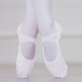 thumbnail image 1 of FSYBOA Girl Ballet Shoes, 2026 Non Slip Elastic Straps Soft Sole Dance Shoes for Girl White Size 3T, 1 of 6
