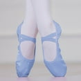 thumbnail image 1 of FSYBOA Girl Ballet Shoes, 2026 Soft Sole Elastic Straps Non Slip Dance Shoes for Girl Light Blue Size 8.5T, 1 of 6