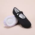 thumbnail image 1 of FSYBOA Girl Ballet Shoes, Soft Sole Non Slip Elastic Straps Solid Color Girl Dance Shoes Black Size 9(Toddler), 1 of 3