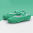 thumbnail image 1 of FSYBOA Girl Ballet Shoes, Soft Sole Non Slip Summer Elastic Straps Girl Dance Shoes Green Size 8.5(Toddler), 1 of 9