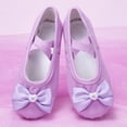 thumbnail image 1 of FSYBOA Girl Dance Shoes, Non Slip Closed Elastic Straps Soft Sole Girl Ballet Shoes Purple Size 11.5(Little Kids), 1 of 3