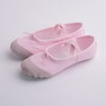 thumbnail image 1 of FSYBOA Girl Dance Shoes, Soft Sole Elastic Straps Non Slip Closed Ballet Shoes for Girls Pink Size 8T, 1 of 6