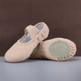 thumbnail image 1 of FSYBOA Girl Dance Shoes, Soft Sole Non Slip Elastic Straps Gifts Girl Ballet Shoes Khaki Size 11(Little Kids), 1 of 4