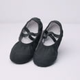 thumbnail image 1 of FSYBOA Girl Dance Shoes, Stretch Non Slip Elastic Straps Soft Sole Ballet Shoes for Girls Black Size 14.5T, 1 of 6